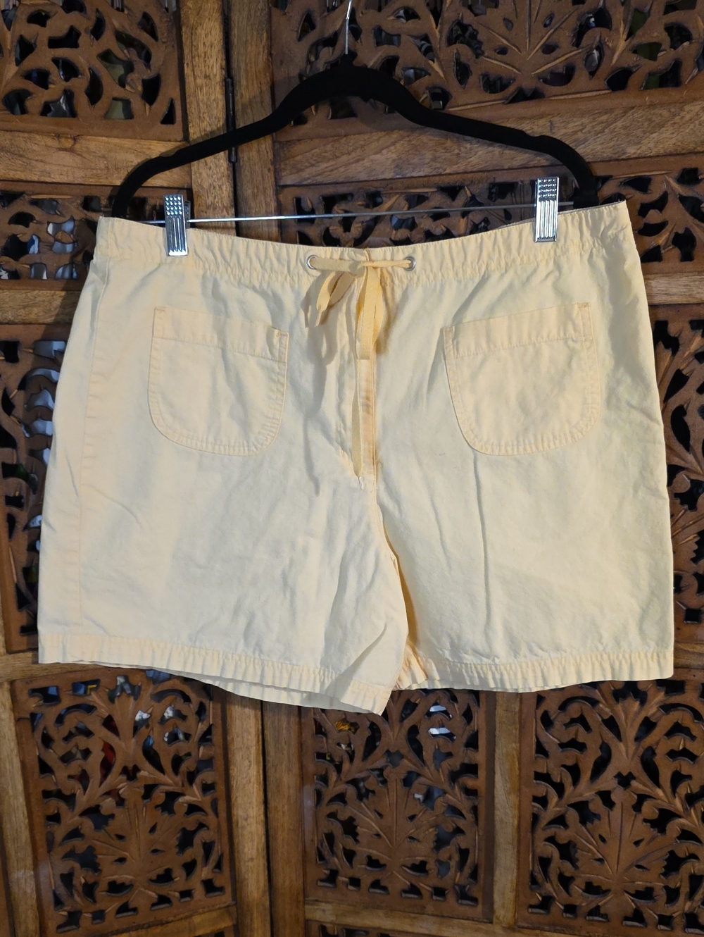 White Stag Pale Yellow Drawstring Women's Shorts